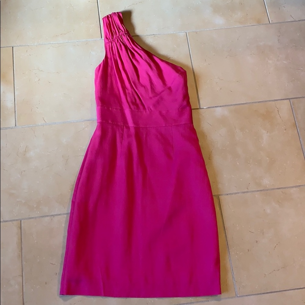 Pink, 1 shoulder Midi dress